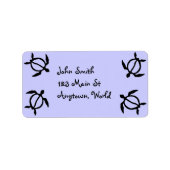Hawaiian Honu Turtle Etiket (Voorkant)