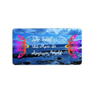Hawaiian Honu Turtle Label