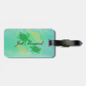 Hawaiian Honu Wedding Bagagelabel (Achterkant horizontaal)
