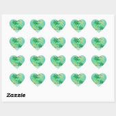 Hawaiian Honu Wedding Bedankt Hart Sticker (Vel)