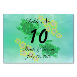 Hawaiian Honu Wedding Kaart