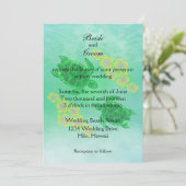 Hawaiian Honu Wedding Kaart (Staand voorkant)