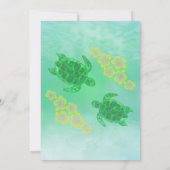 Hawaiian Honu Wedding Kaart (Achterkant)