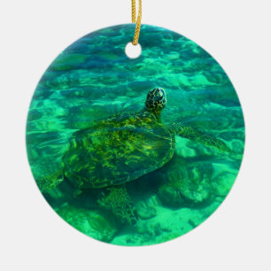 Hawaiian Honu Zee Turtle Keramisch Ornament