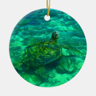 Hawaiian Honu Zee Turtle Keramisch Ornament