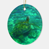 Hawaiian Honu Zee Turtle Keramisch Ornament (Links)