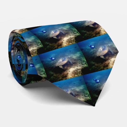 Hawaiian Honu Zee Turtle mannen stropdassen (Opgerold)