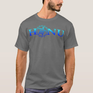 Hawaiian Honu Zee Turtle Ocean Blue T-shirt