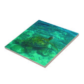 Hawaiian Honu Zee Turtle Tegeltje (Zijkant)