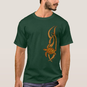 Hawaiian Honu Zee Turtle Tribal T shirt