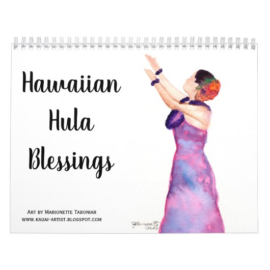 Hawaiian Hula Blessings Calendar Kalender (Hoes)