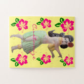Hawaiian Hula Dancer Hibiscus Thunder_Cove Legpuzzel (Horizontaal)