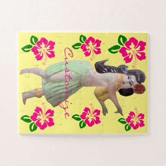 Hawaiian Hula Dancer Hibiscus Thunder_Cove Legpuzzel (Horizontaal)