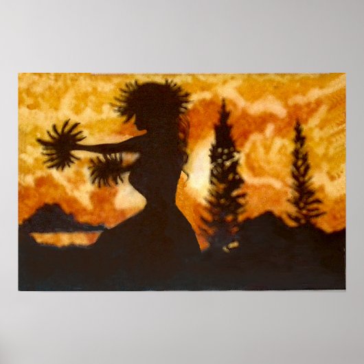 Hawaiian Hula Dancer Poster (Voorkant)
