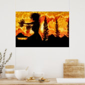 Hawaiian Hula Dancer Poster (Keuken)