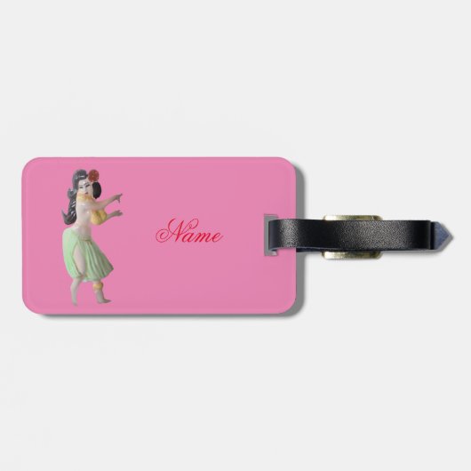 Hawaiian Hula Dancer Thunder_Cove Bagagelabel (Achterkant horizontaal)