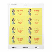 Hawaiian Hula Dancer Thunder_Cove Etiket (Full Sheet)