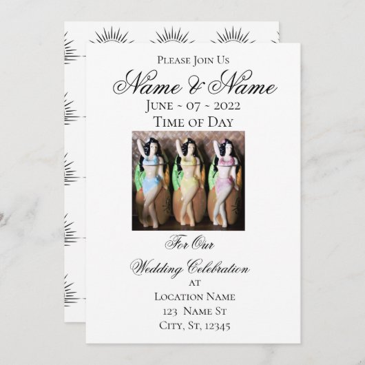 Hawaiian Hula Dancer Thunder_Cove Kaart (Voorkant / Achterkant)