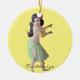 Hawaiian Hula Dancer Thunder_Cove Keramisch Ornament