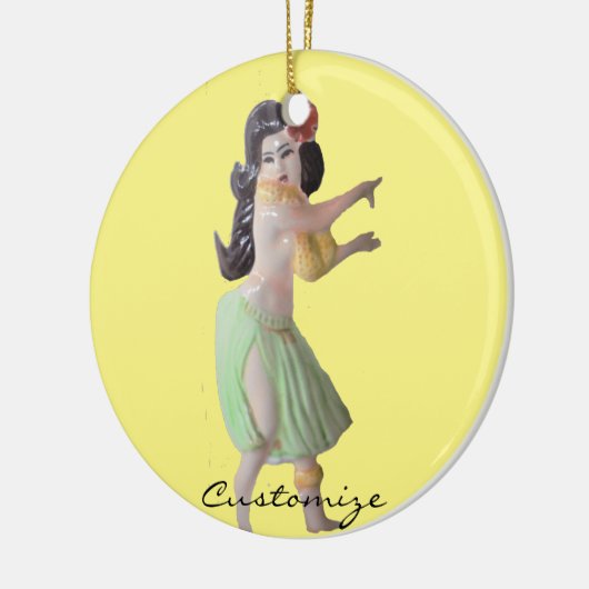 Hawaiian Hula Dancer Thunder_Cove Keramisch Ornament (Links)