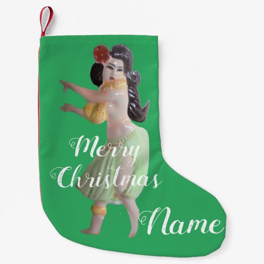 Hawaiian Hula Dancer Thunder_Cove Kleine Kerstsok (Voorkant)