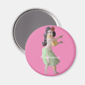 Hawaiian Hula Dancer Thunder_Cove Magneet (Voorkant / Achterkant)