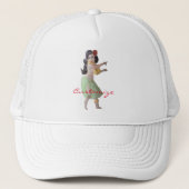 Hawaiian Hula Dancer Thunder_Cove Trucker Pet (Voorkant)