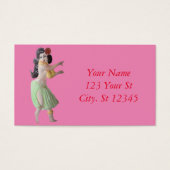 Hawaiian Hula Dancer Thunder_Cove Visitekaartje (Voorkant)