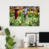 Hawaiian Hula Dancers Poster (Thuiskantoor)