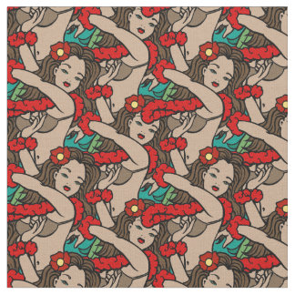 Hawaiian Hula Dancers Stof
