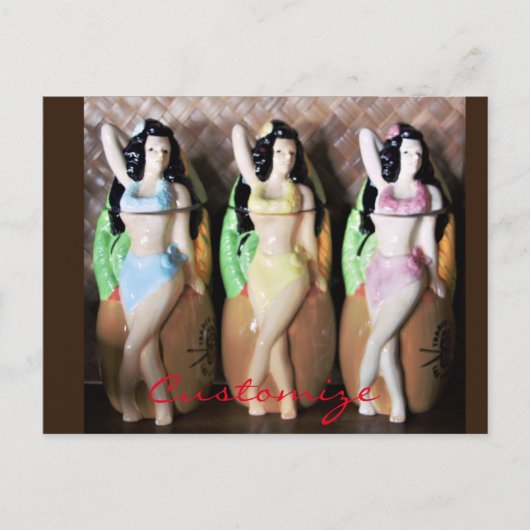 Hawaiian Hula Dancers Thunder_Cove Briefkaart (Voorkant)