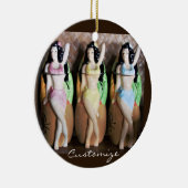 Hawaiian Hula Dancers Thunder_Cove Keramisch Ornament (Rechts)