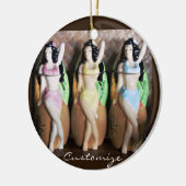 Hawaiian Hula Dancers Thunder_Cove Keramisch Ornament (Links)