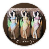Hawaiian Hula Dancers Thunder_Cove Keramische Knop (Voorkant)