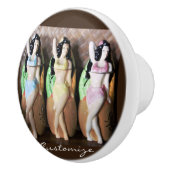 Hawaiian Hula Dancers Thunder_Cove Keramische Knop (Rechts)