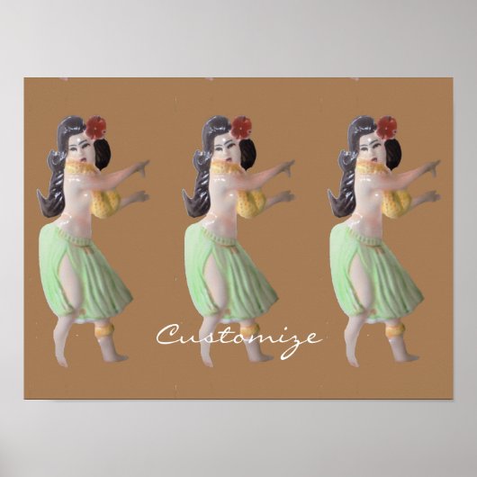 Hawaiian Hula Dancers Thunder_Cove Poster (Voorkant)