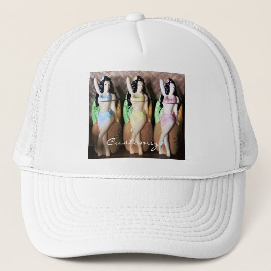Hawaiian Hula Dancers Thunder_Cove Trucker Pet (Voorkant)