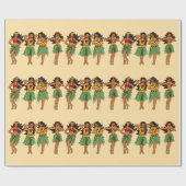 Hawaiian Hula Dancing Girls Aloha Cadeaupapier (Vlak)