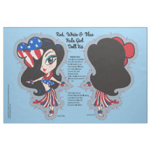Hawaiian Hula Girl Patriotic Doll Kits en nieuwigh