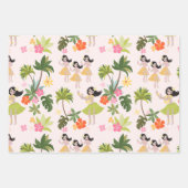 Hawaiian Hula Girls Wrapping Paper (Voorkant 3)