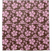 HAWAIIAN HULA (HIBISCUS) BROWN/PINK DOUCHEGORDIJN (Voorkant)