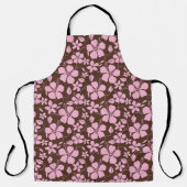 HAWAIIAN HULA (HIBISCUS) BROWN/PINK SCHORT (Voorkant)