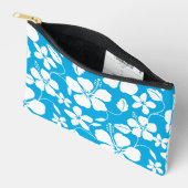HAWAIIAN HULA (HIBISCUS) PATROON IN BLAUW ETUI (Open)