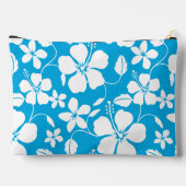 HAWAIIAN HULA (HIBISCUS) PATROON IN BLAUW ETUI (Achterkant)