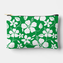 HAWAIIAN HULA (HIBISCUS) PATROON IN GROEN ETUI