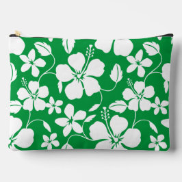 HAWAIIAN HULA (HIBISCUS) PATROON IN GROEN ETUI