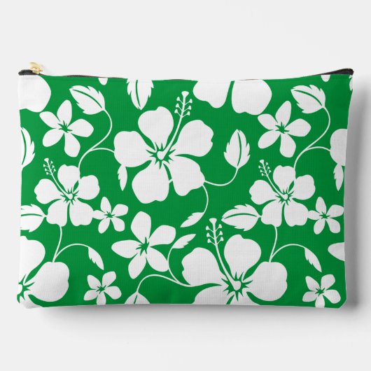 HAWAIIAN HULA (HIBISCUS) PATROON IN GROEN ETUI (Voorkant)