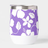 HAWAIIAN (HULA) HIBISCUS PATROON IN LICHT PAARSE (Rechts)