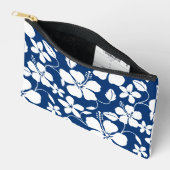 HAWAIIAN HULA (HIBISCUS) PATROON IN NAVY BLUE ETUI (Open)