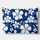 HAWAIIAN HULA (HIBISCUS) PATROON IN NAVY BLUE ETUI (Achterkant)